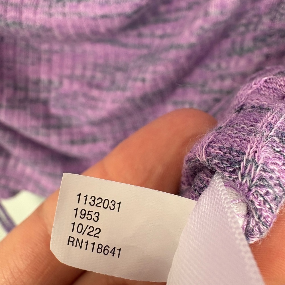 Lane Bryant Fitted Crop Rib Spacedye Tee Long Sleeve Activewear Lounge 18/20 - Picture 7 of 7